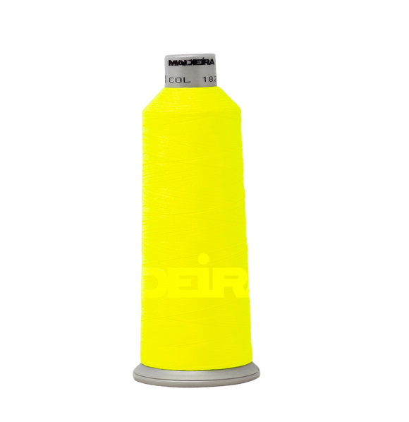 Madeira Thread Cone (5500 yd) Fluorescent Yellow Green 1823 #40 Weight Madeira Polyneon Thread