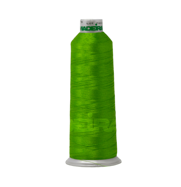 Madeira Thread Cone (5500 yd) Granny Smith 1649 #40 Weight Madeira Polyneon Thread