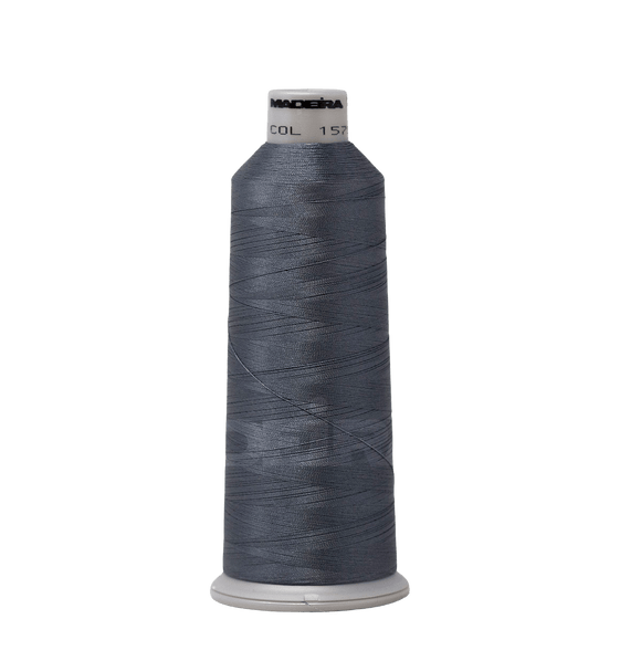 Madeira Thread Cone (5500 yd) Iron Gray 1575 #40 Weight Madeira Polyneon Thread