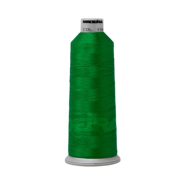 Madeira Thread Cone (5500 yd) Kelly Green 1988 #40 Weight Madeira Polyneon Thread