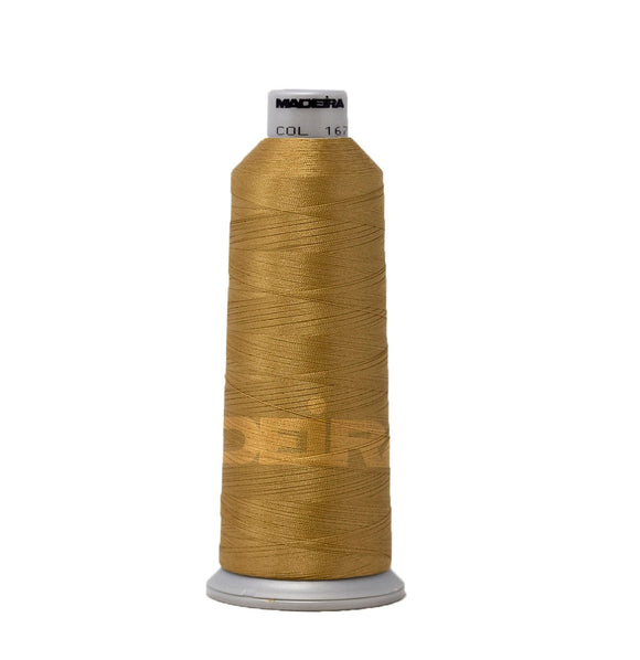 Madeira Thread Cone (5500 yd) Khaki 1673 #40 Weight Madeira Polyneon Thread
