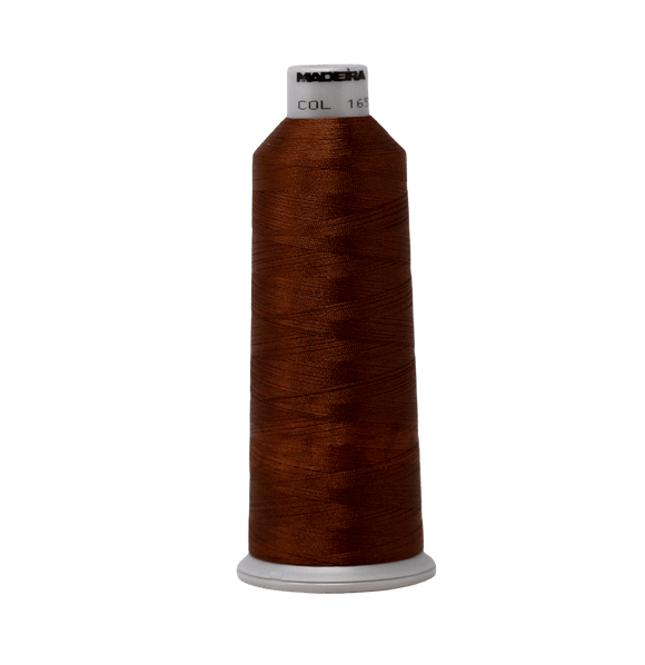 Madeira Thread Cone (5500 yd) Mocha 1658 #40 Weight Madeira Polyneon Thread