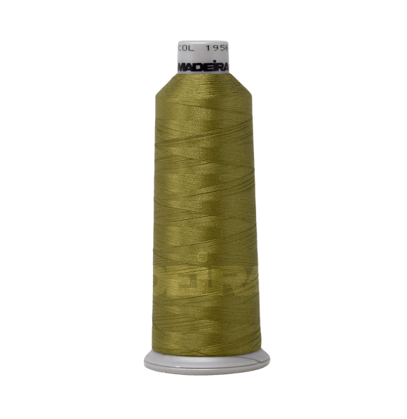 Madeira Thread Cone (5500 yd) Olive Green 1956 #40 Weight Madeira Polyneon Thread