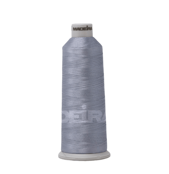 Madeira Thread Cone (5500 yd) Overcast Gray 1718 #40 Weight Madeira Polyneon Thread