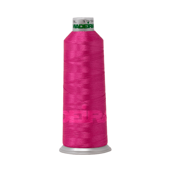 Madeira Thread Cone (5500 yd) Pink Rose 1990 #40 Weight Madeira Polyneon Thread