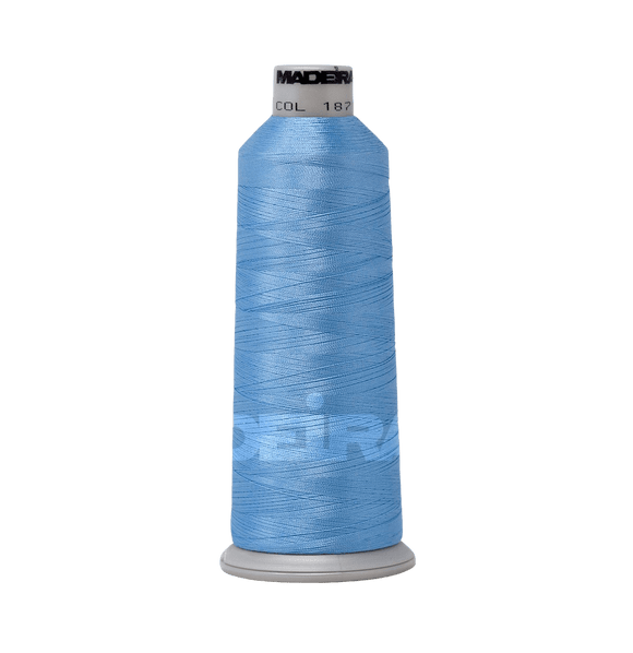 Madeira Thread Cone (5500 yd) Porcelain Blue 1871 #40 Weight Madeira Polyneon Thread