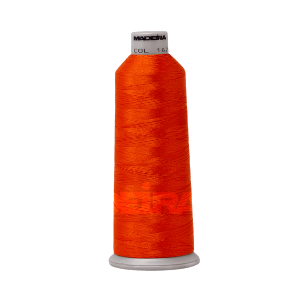 Madeira Thread Cone (5500 yd) Pumpkin 1678 #40 Weight Madeira Polyneon Thread