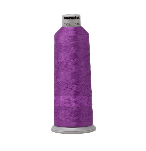 Madeira Thread Cone (5500 yd) Purple Pansy 1831 #40 Weight Madeira Polyneon Thread