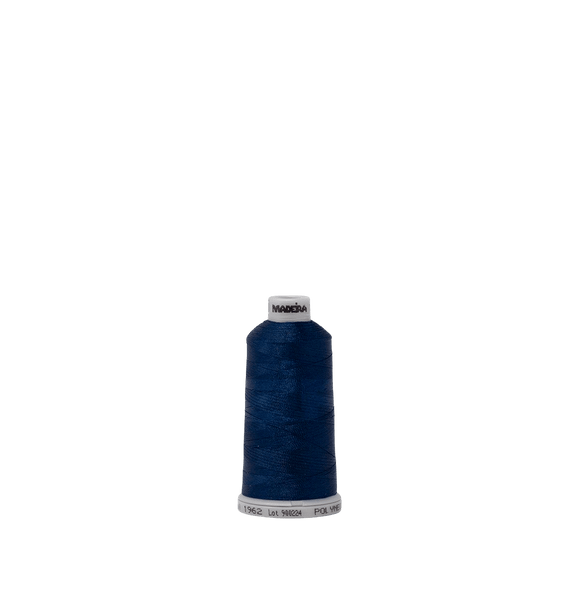 Madeira Thread Spool (1100 yd) Admiral Blue 1962 #40 Weight Madeira Polyneon Thread
