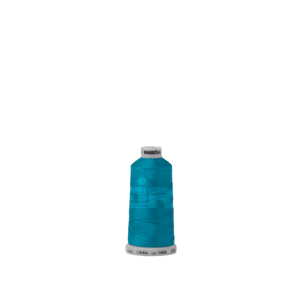Madeira Thread Spool (1100 yd) Dark Teal 1846 #40 Weight Madeira Polyneon Thread