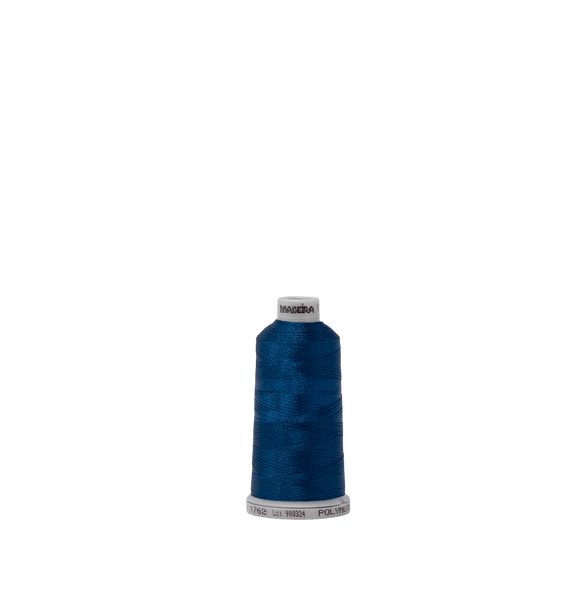 Madeira Thread Spool (1100 yd) Deep Ocean 1762 #40 Weight Madeira Polyneon Thread