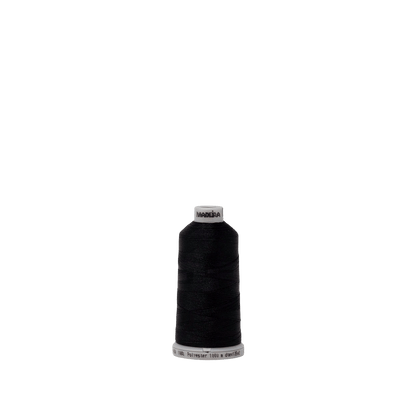 Madeira Thread Spool (1100 yd) Emerald Black 1800 #40 Weight Madeira Polyneon Thread