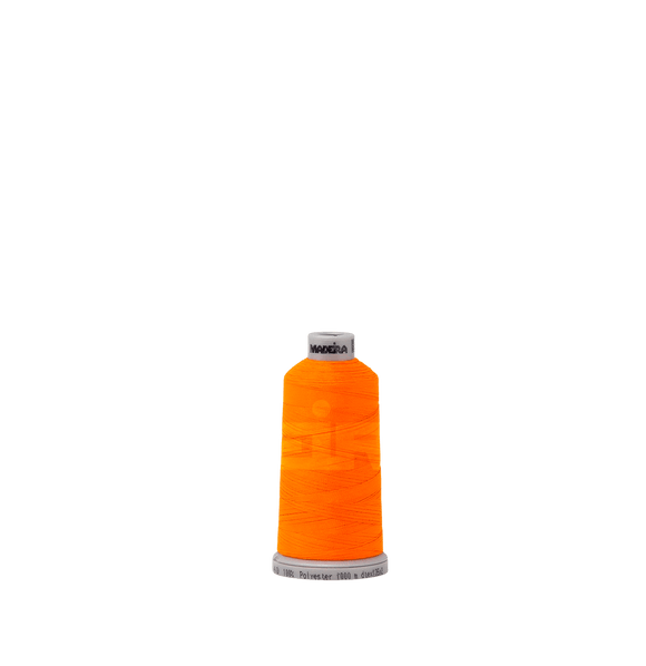Madeira Thread Spool (1100 yd) Fluorescent Orange 1946 #40 Weight Madeira Polyneon Thread