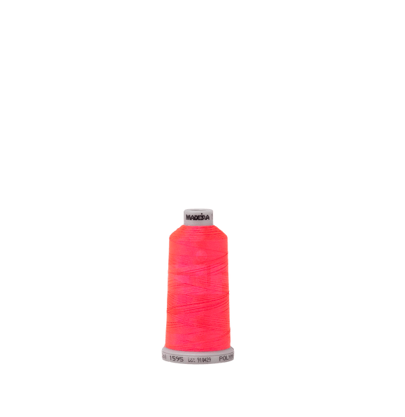 Madeira Thread Spool (1100 yd) Fluorescent Pink 1595 #40 Weight Madeira Polyneon Thread