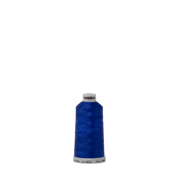 Madeira Thread Spool (1100 yd) Hanukkah Blue 1676 #40 Weight Madeira Polyneon Thread