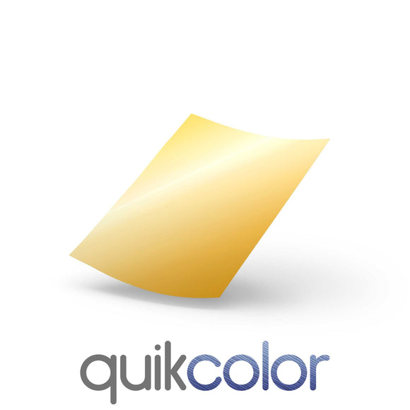 ProPeel Transfer paper Gold 25pk Quikcolor Metallic Hard Surface 1-Step Transfer Media for Ceramic, Glass and Metal
