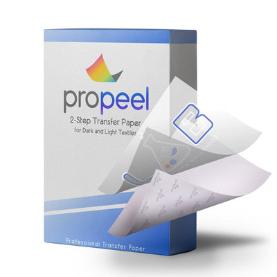 ProPeel Transfer paper Propeel 2 Step Transfer Paper for Dark and Light Textiles