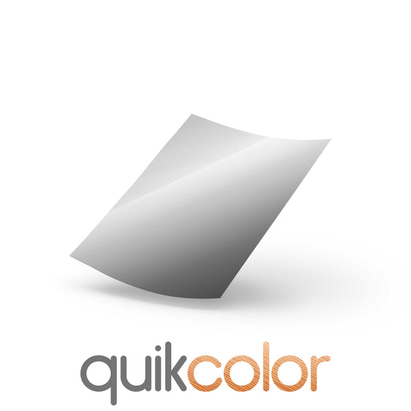 ProPeel Transfer paper Silver 25pk Quikcolor Metallic Hard Surface 1-Step Transfer Media for Cardboard, Paper and Wood