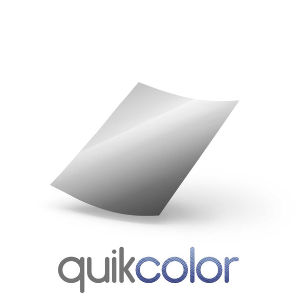ProPeel Transfer paper Silver 25pk Quikcolor Metallic Hard Surface 1-Step Transfer Media for Ceramic, Glass and Metal