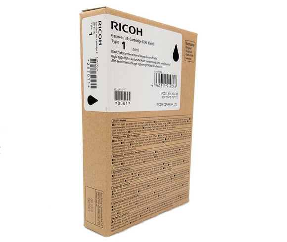 Ricoh DTG Ink Black Ri100 Ink Cartridge Ricoh Ri 100 Garment Ink Cartridges