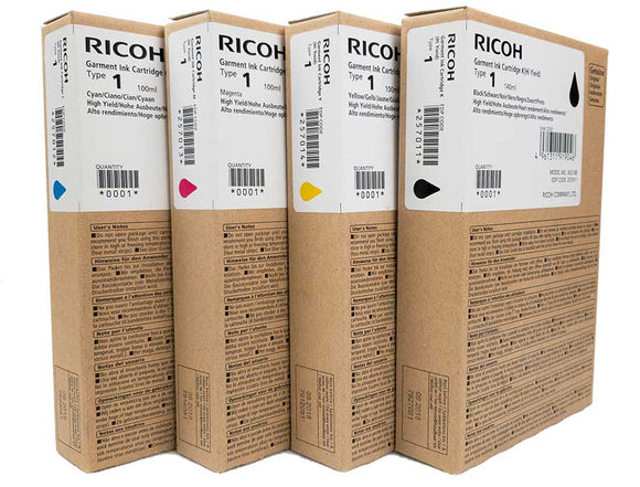 Ricoh DTG Ink Ricoh Ri 100 Garment Ink Cartridges