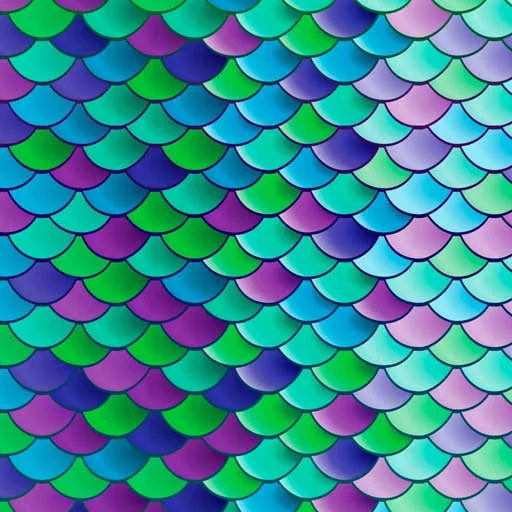 Siser EasyPatterns Plus HTV 12" Vinyl - Mermaid Scales Teal