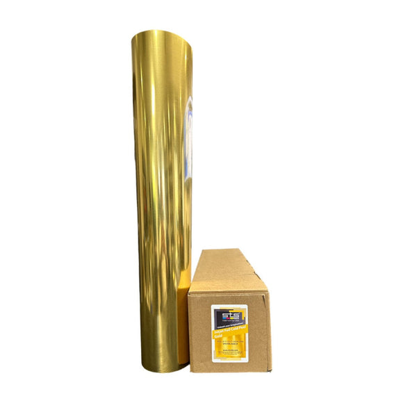 STS DTF Film DTF Inkjet Cold Peel Gold Foil 24″ × 164ft Rolls