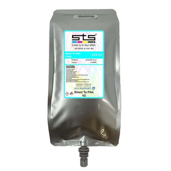 STS DTF Ink Cyan DTF Ink Liter Bag STS