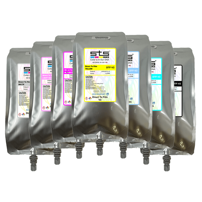 DTF ink, transfer film, adhesive powder and printer supplies