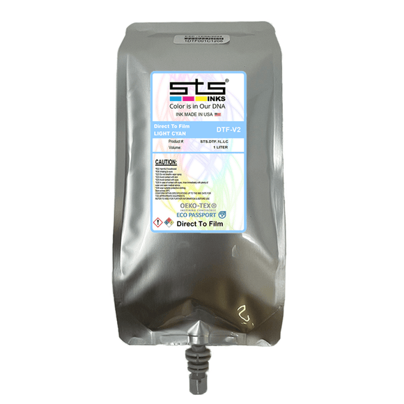 STS DTF Ink Light Cyan DTF Ink Liter Bag STS